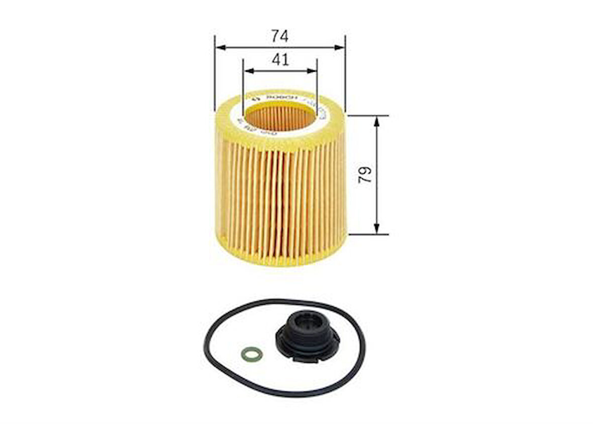Bosch F026407175 Yağ Filtresi Kartel Tapalı BMW F10 F20 F30 F22 F32 F34 F36 E84 Z4 E88 11427640862