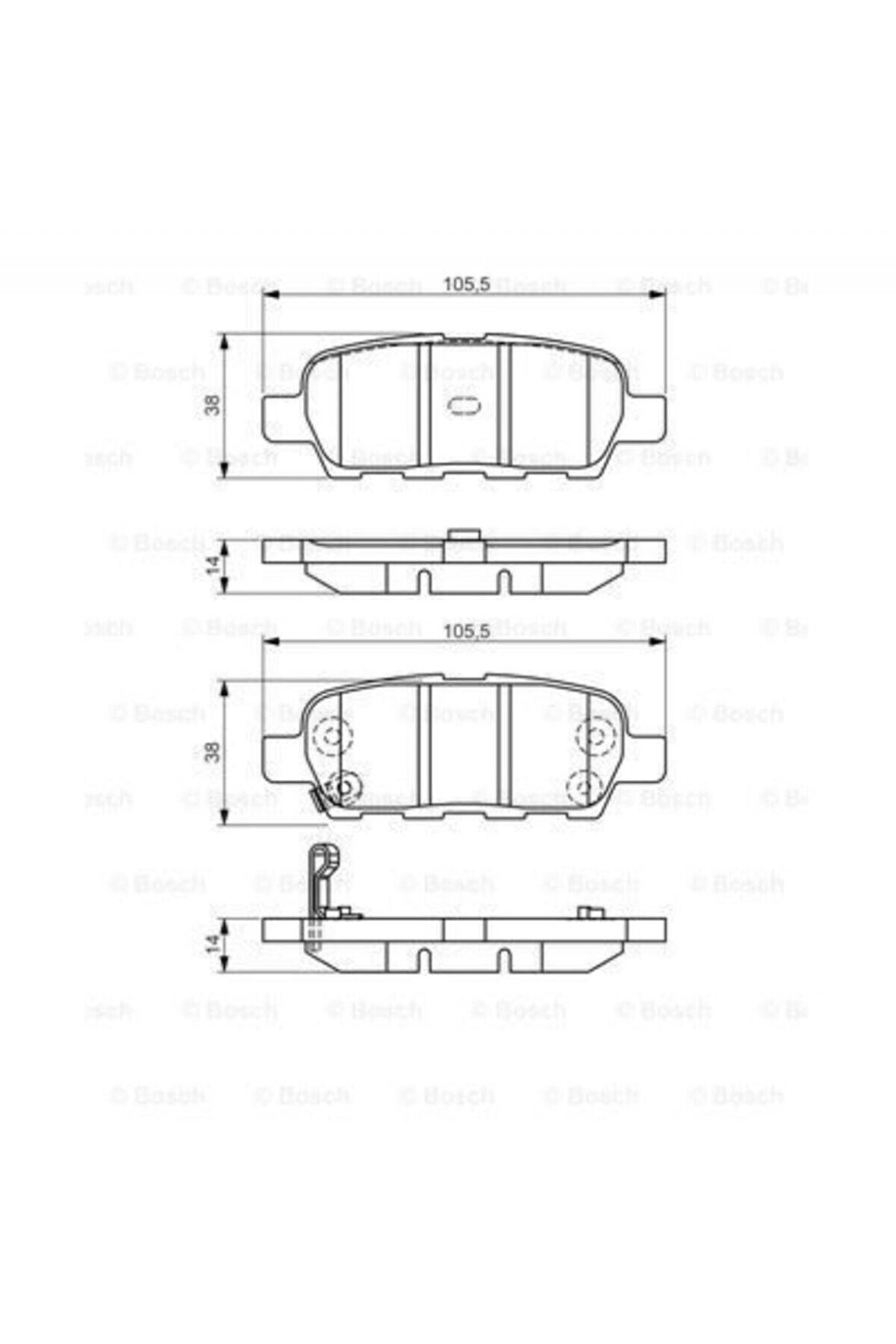 0986495089 Disk Balata Arka Nissan Juke Qashqhaı Cube X Tra