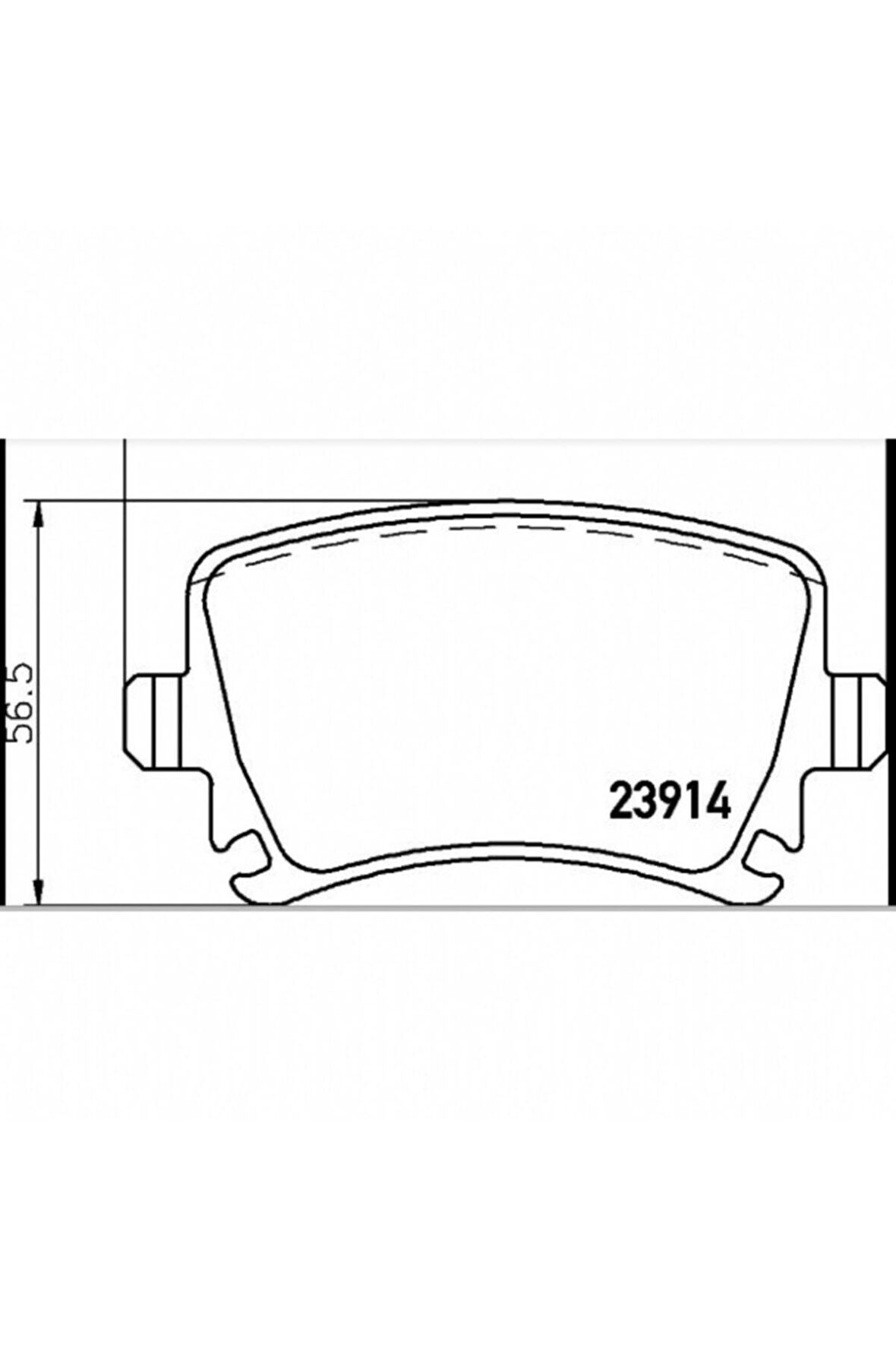 0986495413 Disk Balata Arka Vw Golf V Vı Passat Touran Cadd
