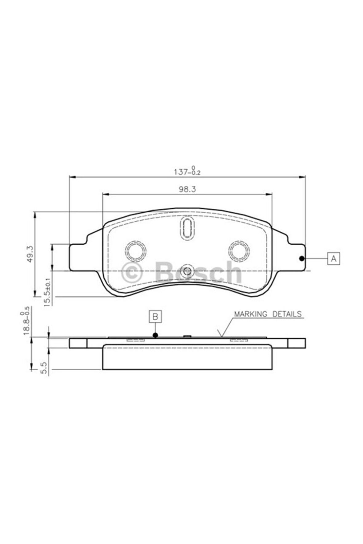 0986tb2408-0986494027 Ön Balata P206-p207-p307-partner-berlıngo-arka Disk Balata Ducato-boxer 07 C2-