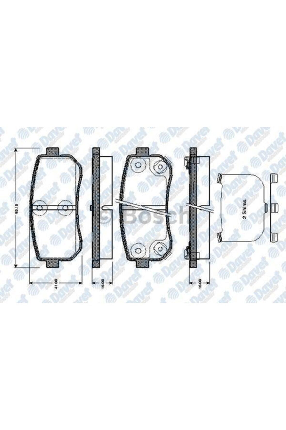 Fren Balatası Arka Wva 24320 Hyundaı Accent Era 07-11 I20 08-15 I30 07-12 Ix20
