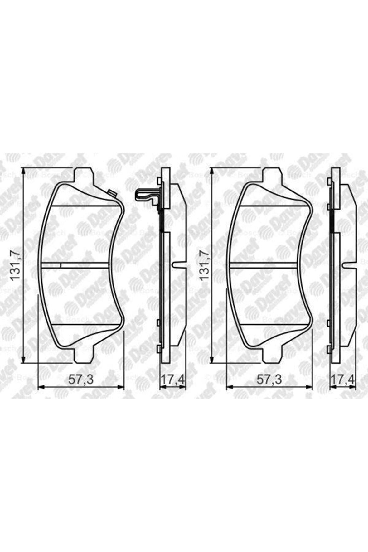 Fren Balatası On Vwa 23766 Corolla 1.4 Vvt-ı 01.2002- 1.6 Vvt-ı 01.2002- 2.0d 4