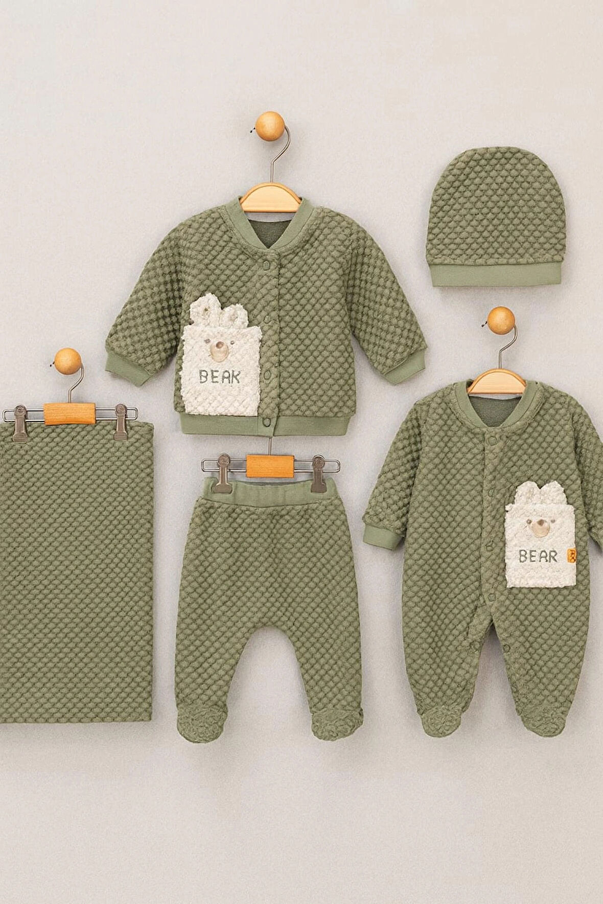 ERKEK BEBEK JAKARLI WELSOFT  TULUM ZIBIN BERE VE BATTANİYELİ 5 Lİ TAKIM