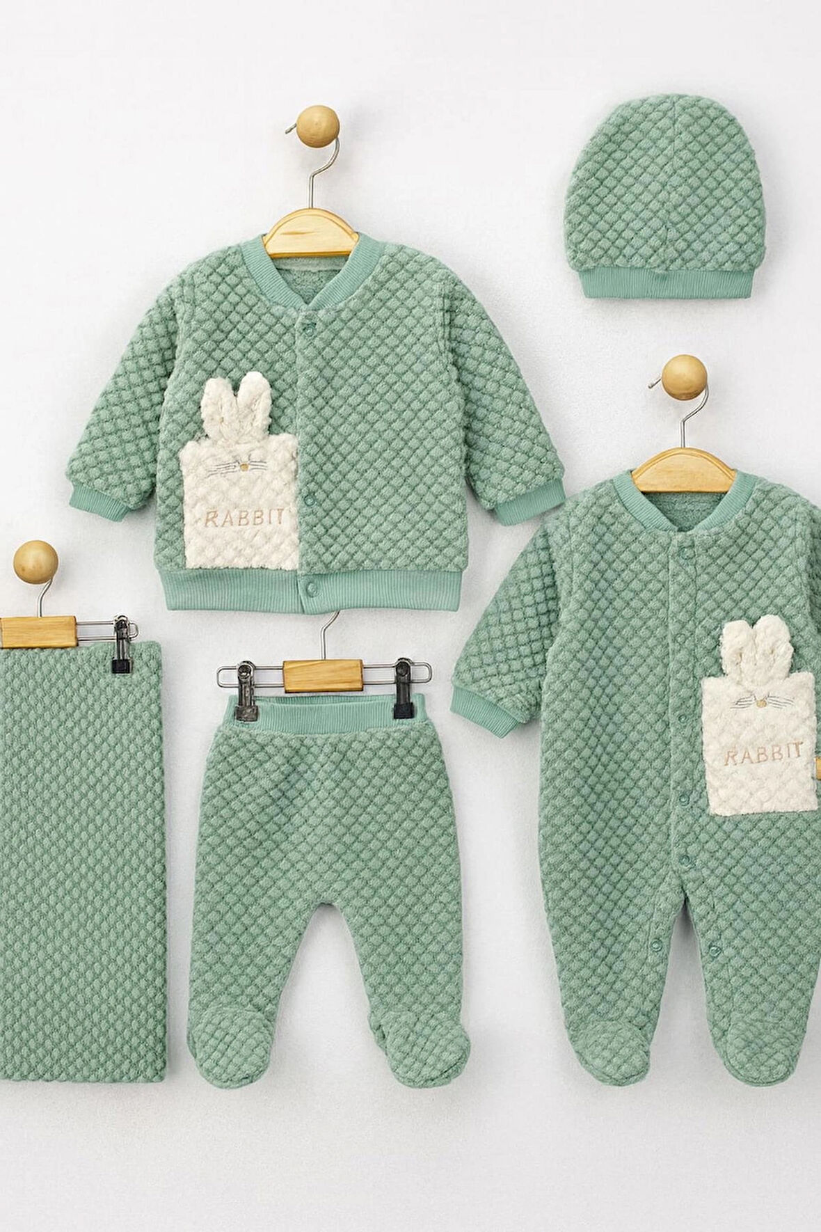 KIZ BEBEK JAKARLI WELSOFT  TULUM ZIBIN BERE VE BATTANİYELİ 5 Lİ TAKIM