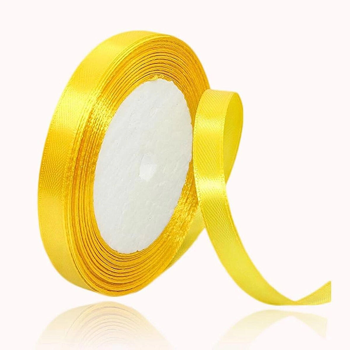 Benim Marifetlerim Sarı Saten Kurdele 4 cm 10 Metre