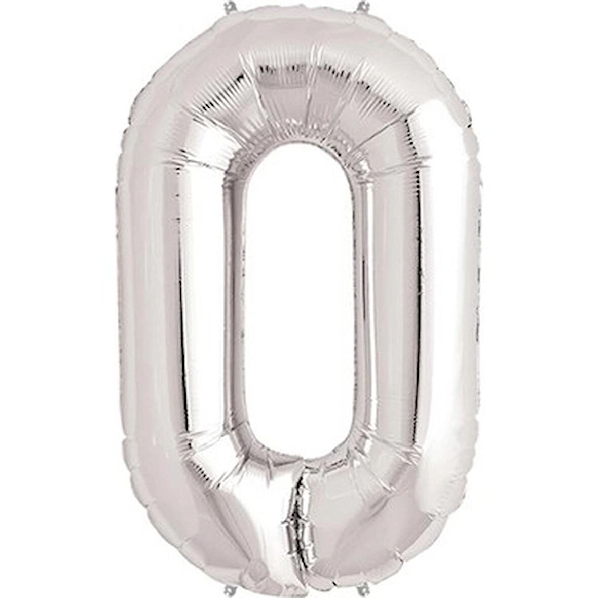 Benim Marifetlerim 0 Rakamı Gümüş Folyo Balon 34 inch 86 cm
