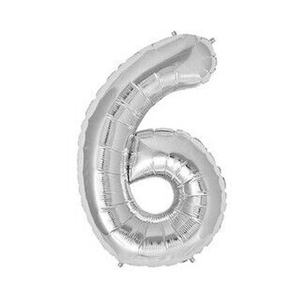 Benim Marifetlerim 6 Rakamı Gümüş Folyo Balon 34 inch 86 cm
