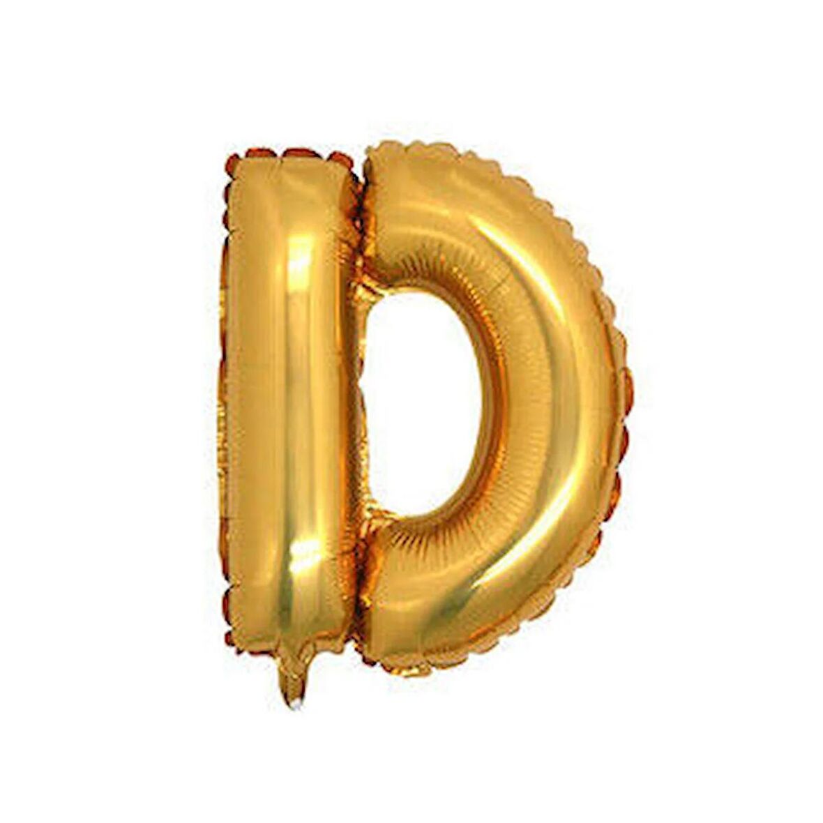 D Harfi Altın Folyo Balon 16 inch 40 cm