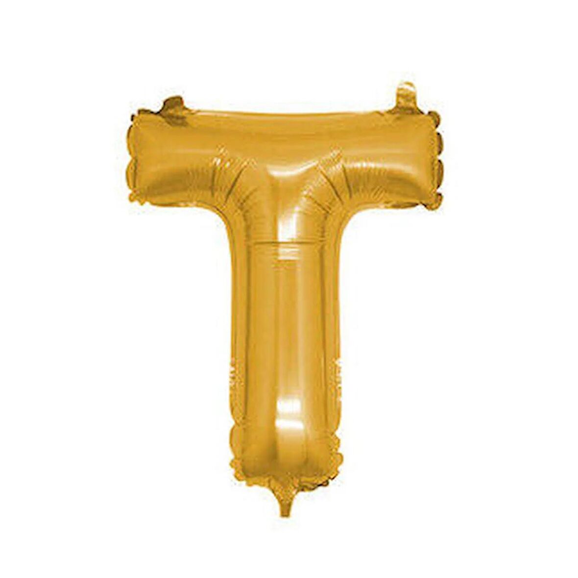 T Harfi Altın Folyo Balon 40 Inch 90 Cm