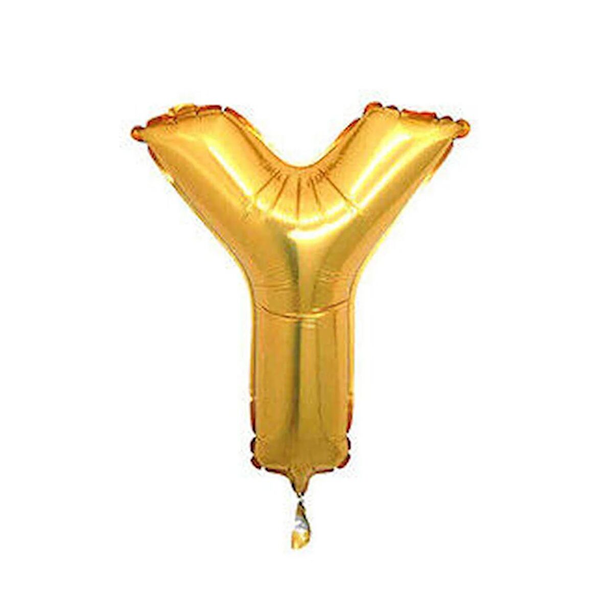 Y Harfi Altın Folyo Balon 16 Inch 40 Cm