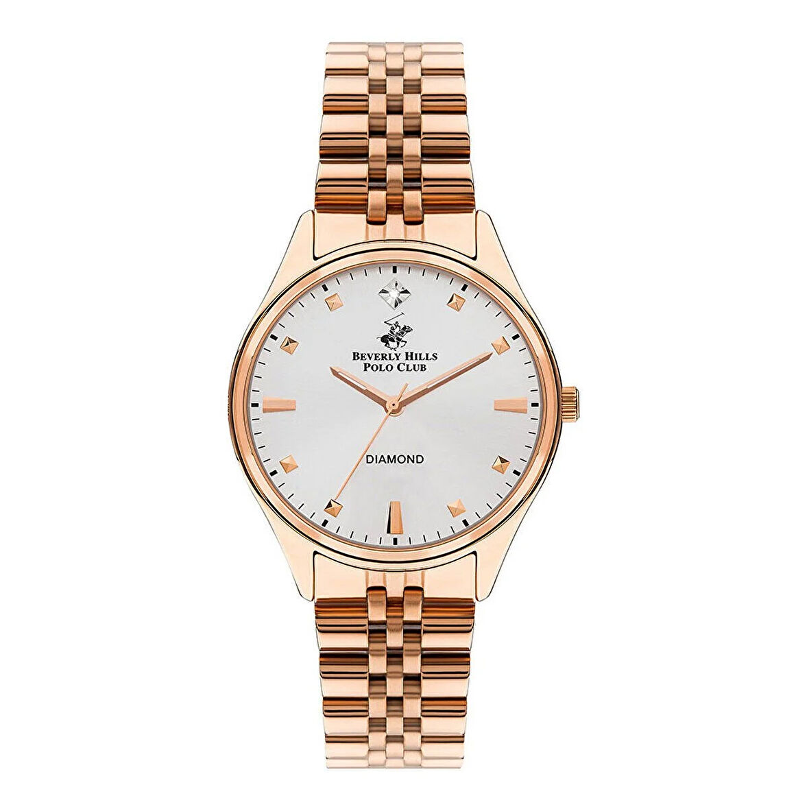 Beverly Hills Polo Club BP3390C.430 Kol Saati | 37 mm Rose Gold Kasa, Diamond Serisi