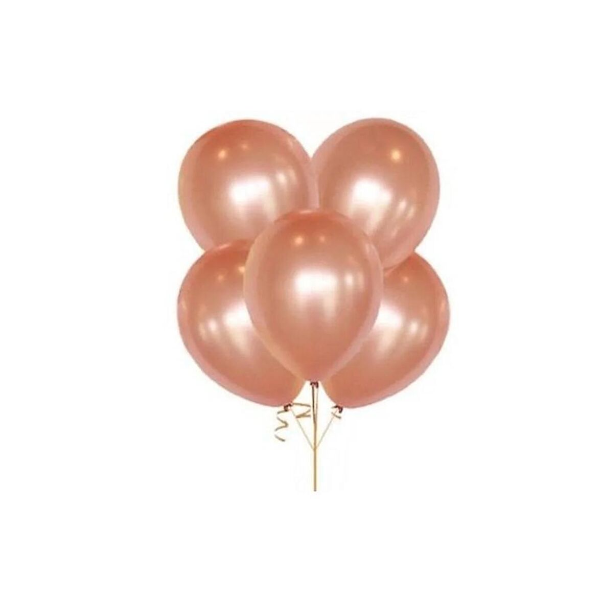 Metalik Rose Gold Balon 12 Inch 10 Adet