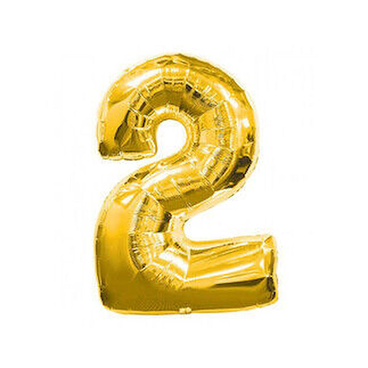 Benim Marifetlerim 2 rakamı Altın Folyo Balon 34 inch 86 cm