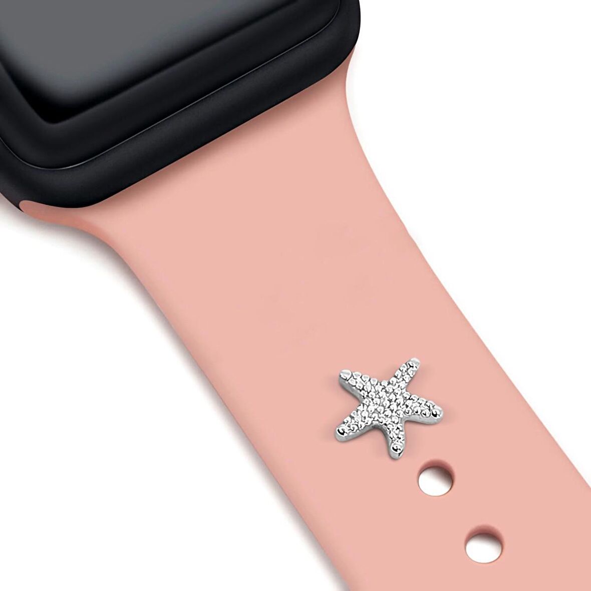 Apple Watch Uyumlu Deniz Yıldızı Figürlü Akıllı Saat Aksesuarı Pin Charm