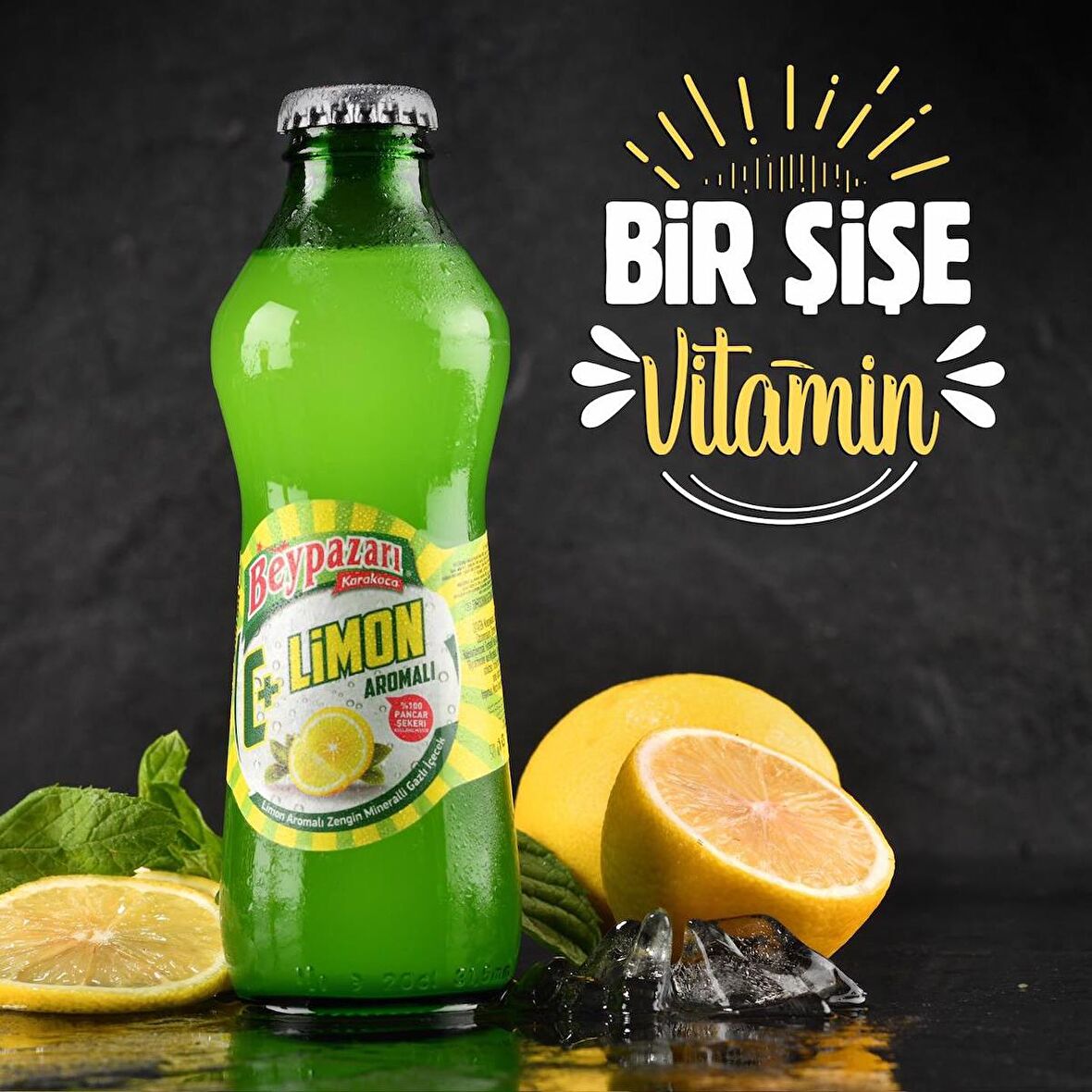 Beypazarı C Vitaminli Limon Aromalı Maden Suyu 200 Ml X 6 Adet