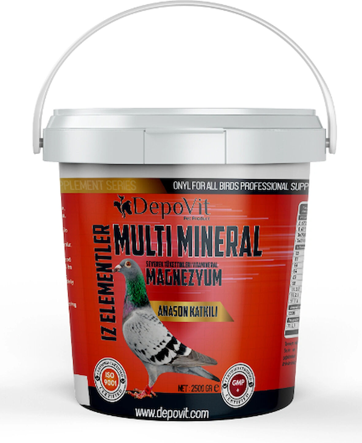 DEPOVİT Depovit Multi Mineral Kırmızı Vitamin 2,5 Kg Kova