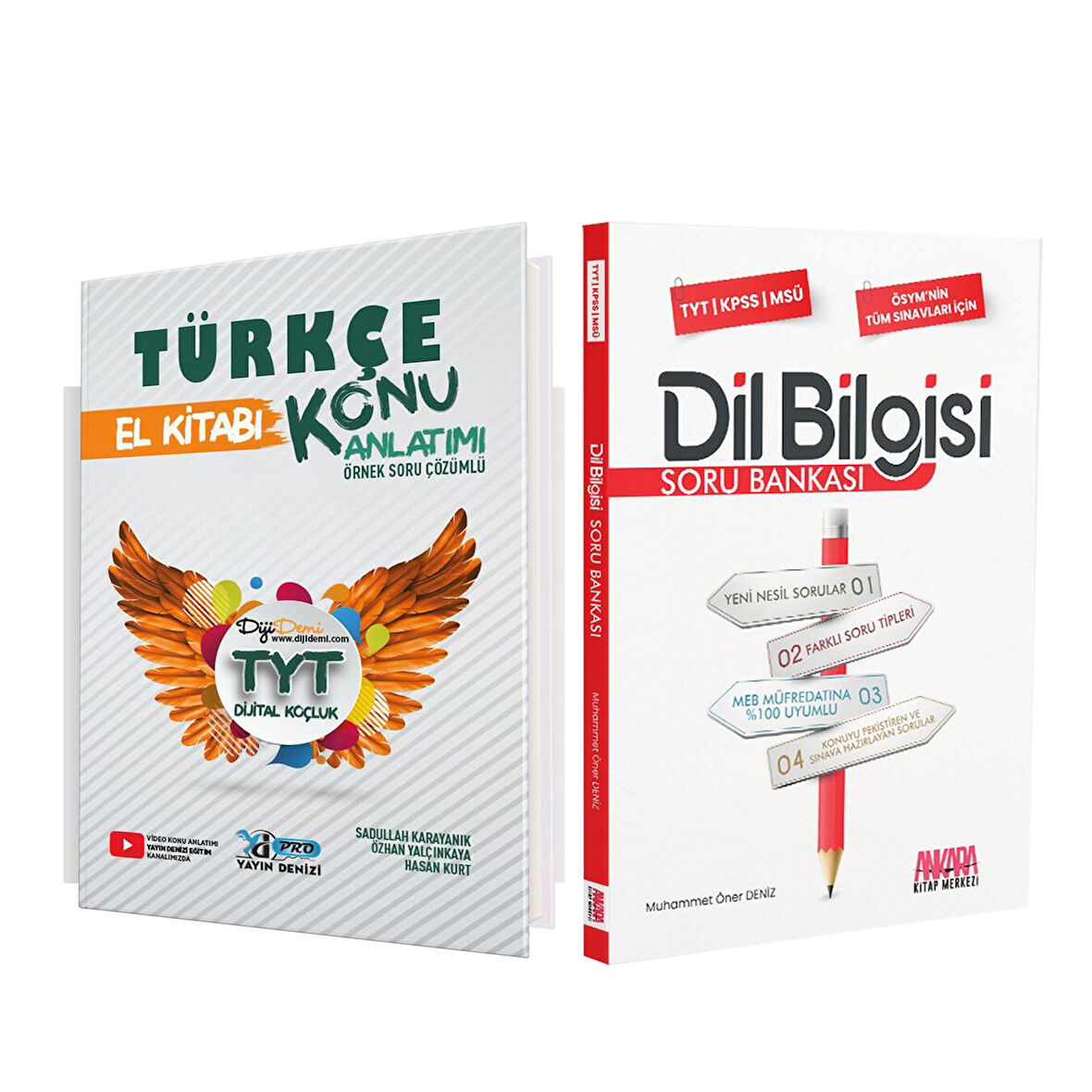 Yayın Denizi TYT Türkçe El Kitabı ve AKM Kitap Dil Bilgisi Soru Bankası Seti 2 Kitap