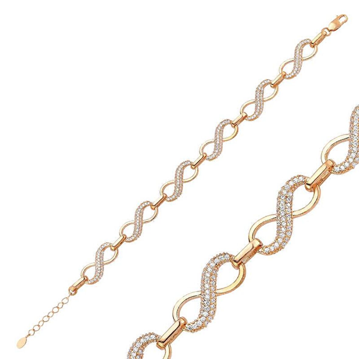 Gümüş Sonsuzluk Kadın Bileklik