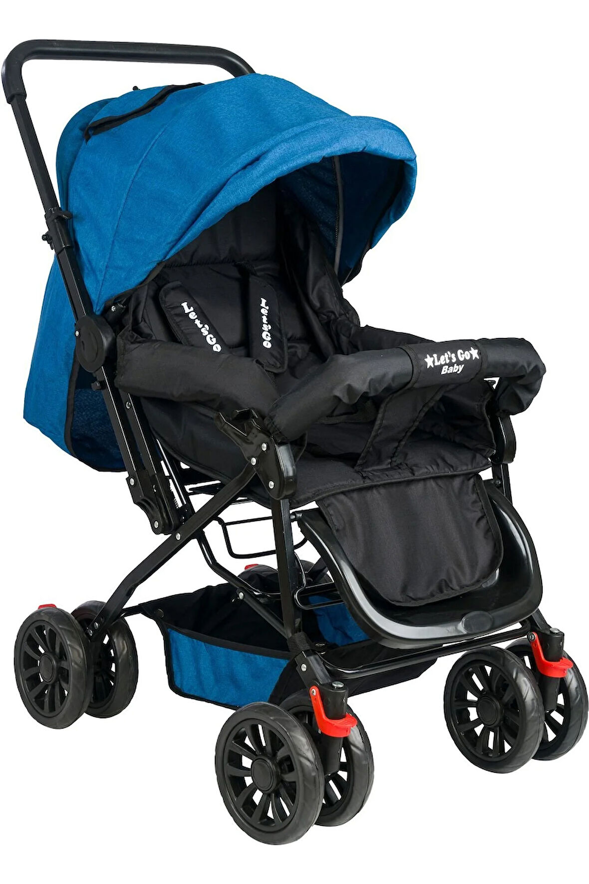 Berre Çocuk Ergonomik Katlanabilir Dayanıklı Bebek Arabası Mavi Bebek Puset