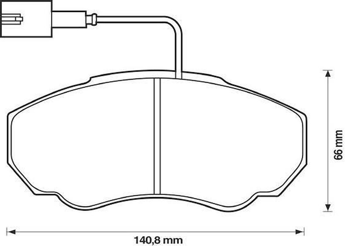 Peugeot Boxer Ön Fren Balata (2002-2007) 2.2, 2.0 HDI 71752979