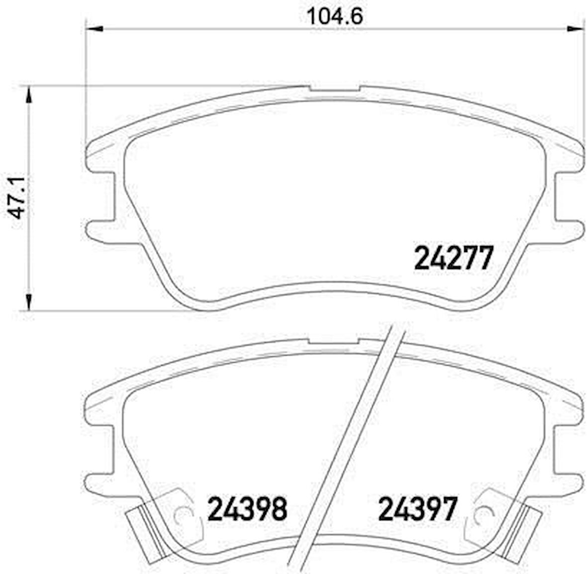 Hyundai Atos Ön Fren Balata (1998-2003) 1.0 5810102A00
