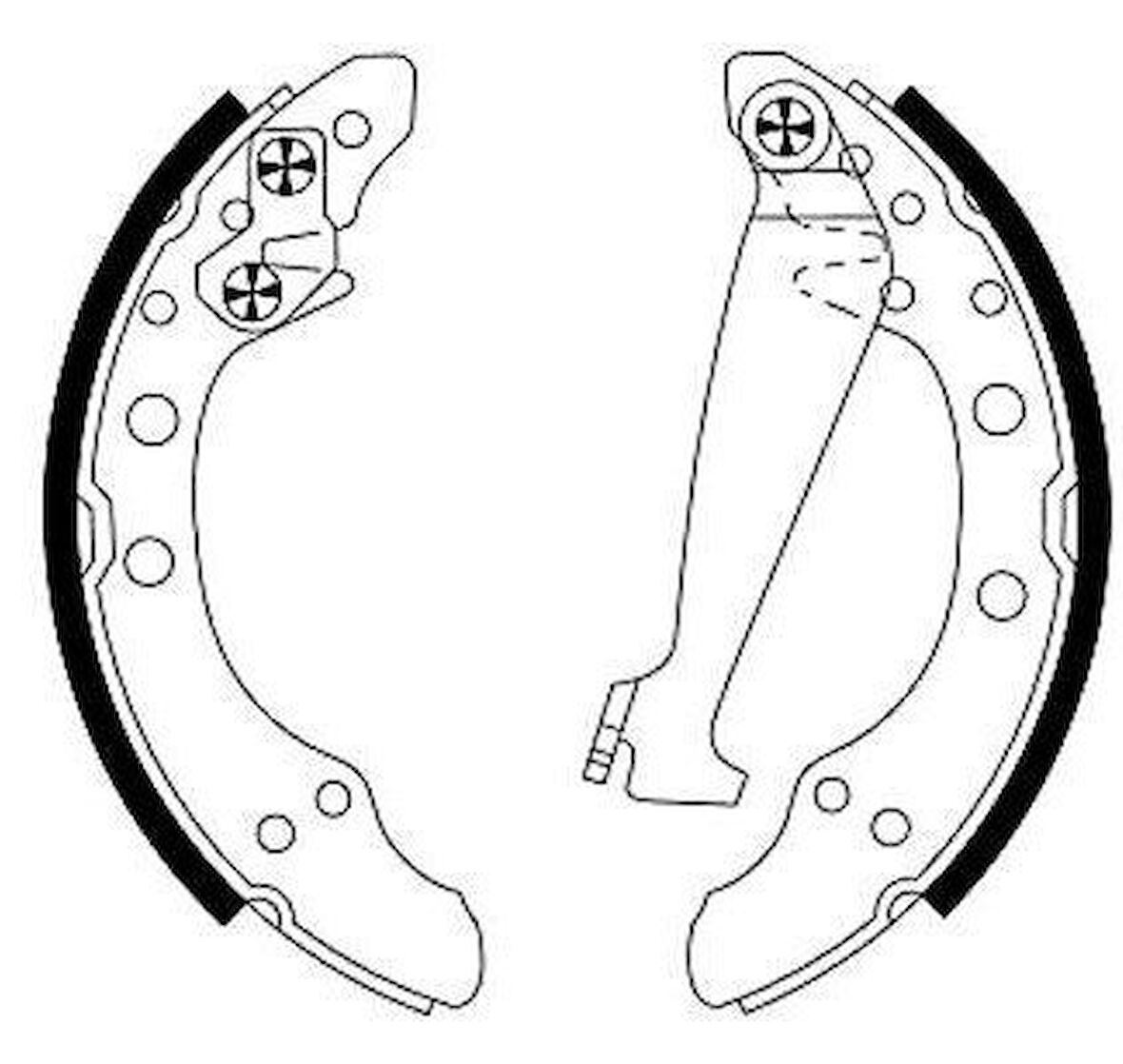 Volkswagen Golf Arka Fren Balatasi (1992-1998) 1.8, 1.6, 1.9 TD 1H0698525