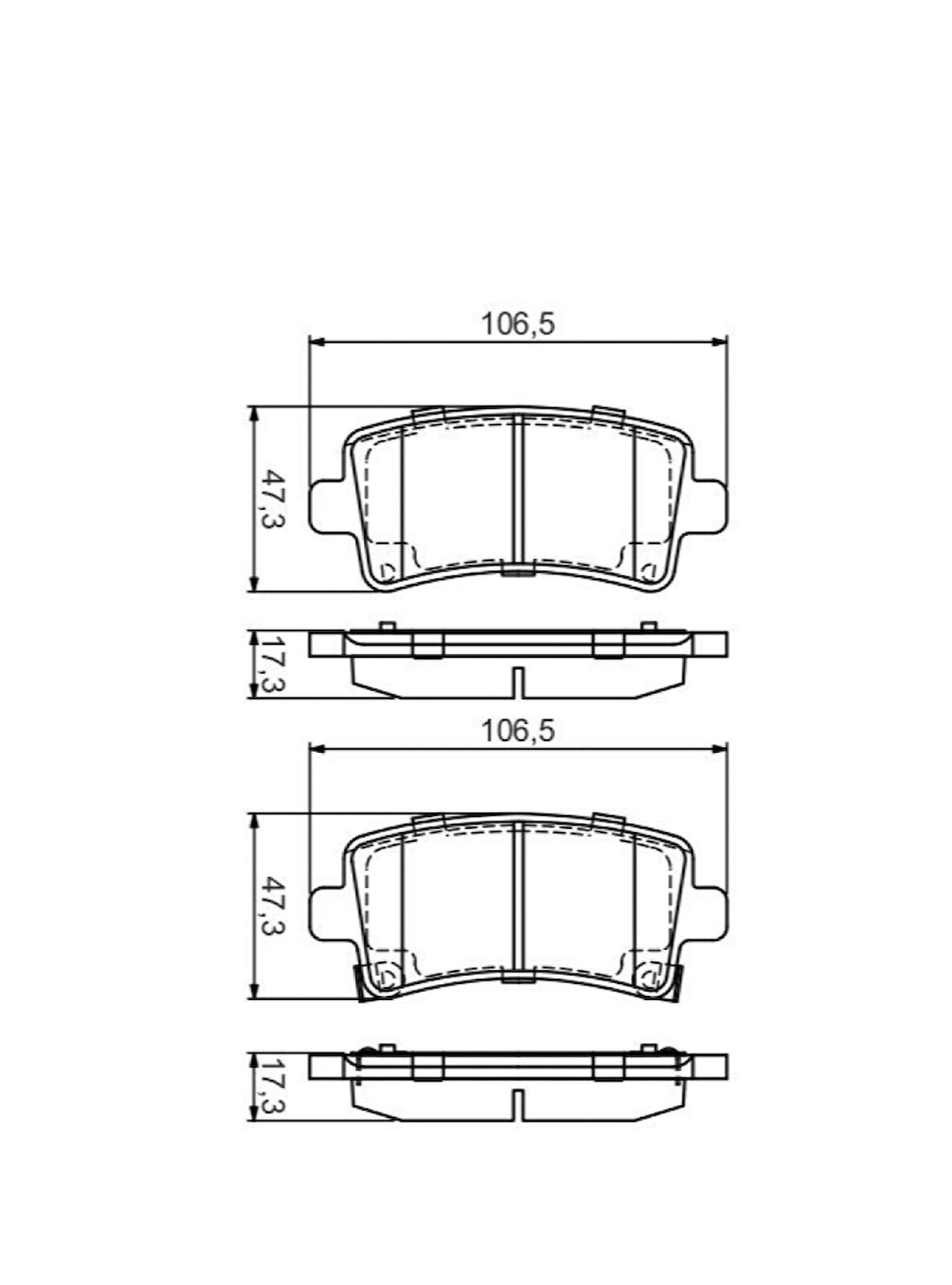 Opel İnsignia Arka Fren Balatasi (2009-2018) 1.6, 1.4, 2.0 CDTI, 1.6 SİDİ, 1.6 CDTI 95515497