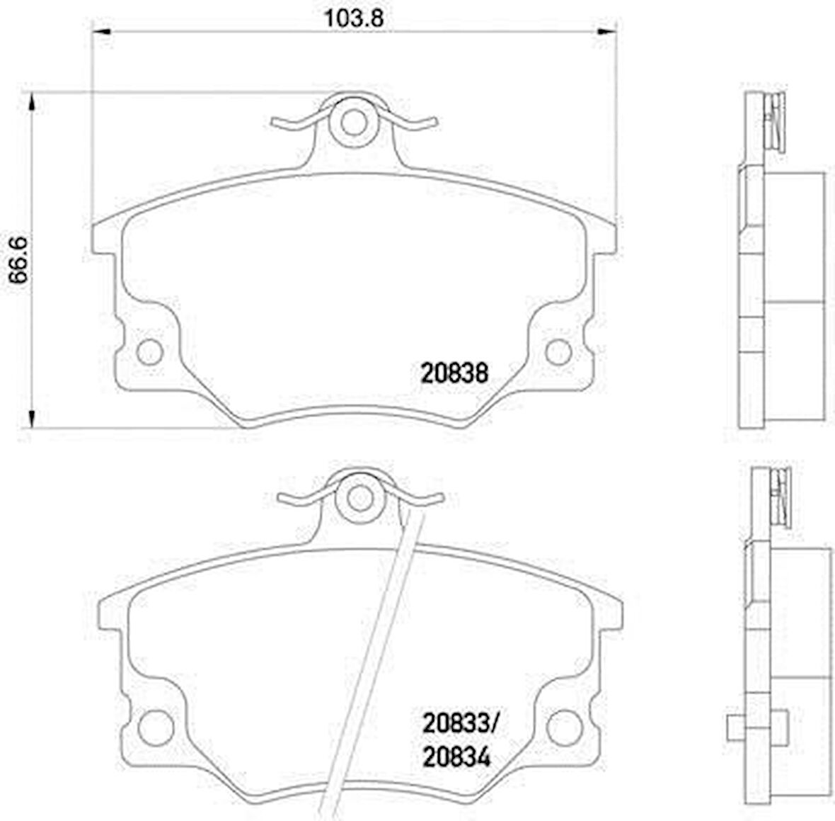 Fiat Tipo Ön Fren Balata (1988-2002) 1.4, 1.6 5892735