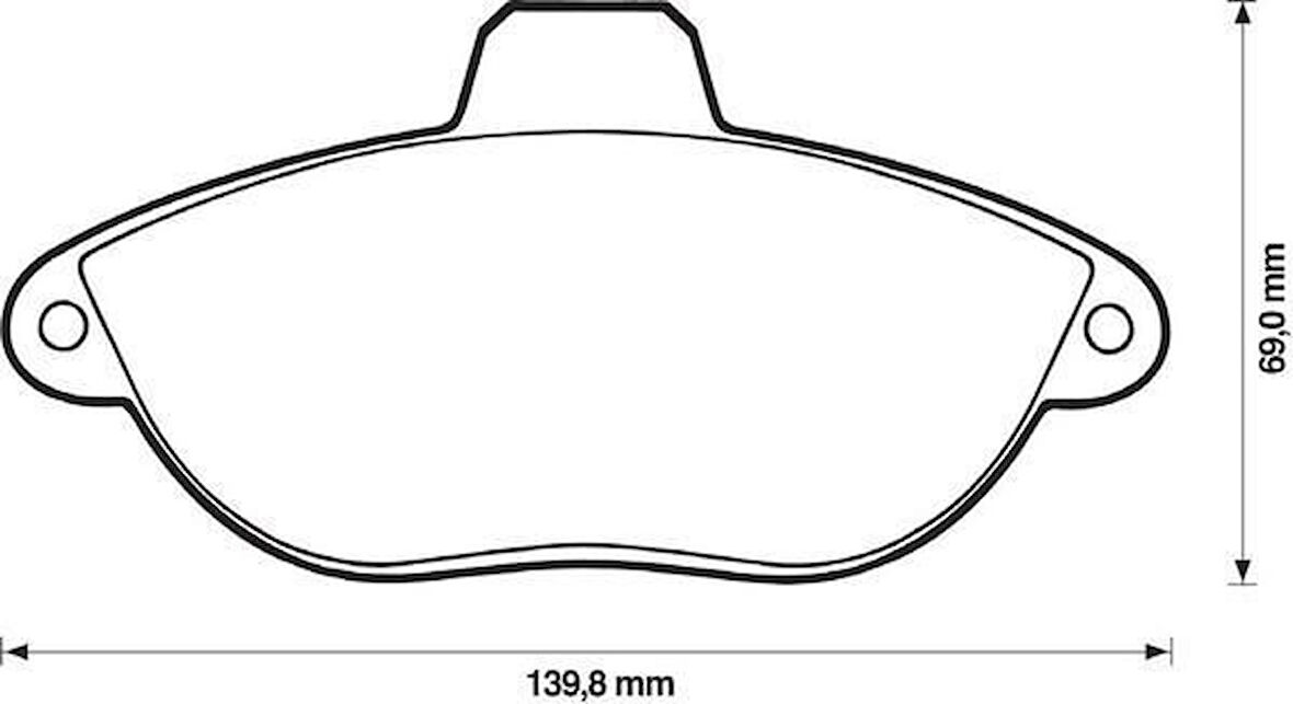 Fiat Scudo Ön Fren Balata (1995-2004) 1.9, 2.0 JTD 425454