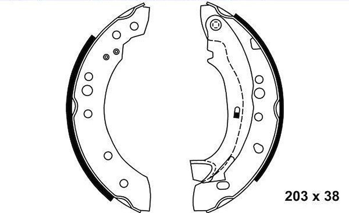 Citroen C3 Arka Fren Balatasi (2002-2010) 1.4, 1.4 HDI 4241LO