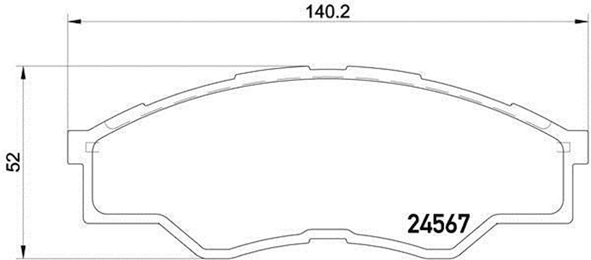 Toyota Hilux Ön Fren Balata (2005-2009) 2.5 044650K160