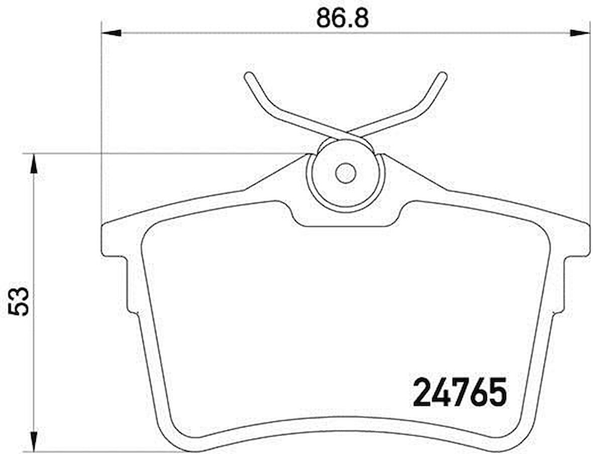 Citroen Berlingo Arka Fren Balatasi (2008-2019) 1.6 HDI 1616872580