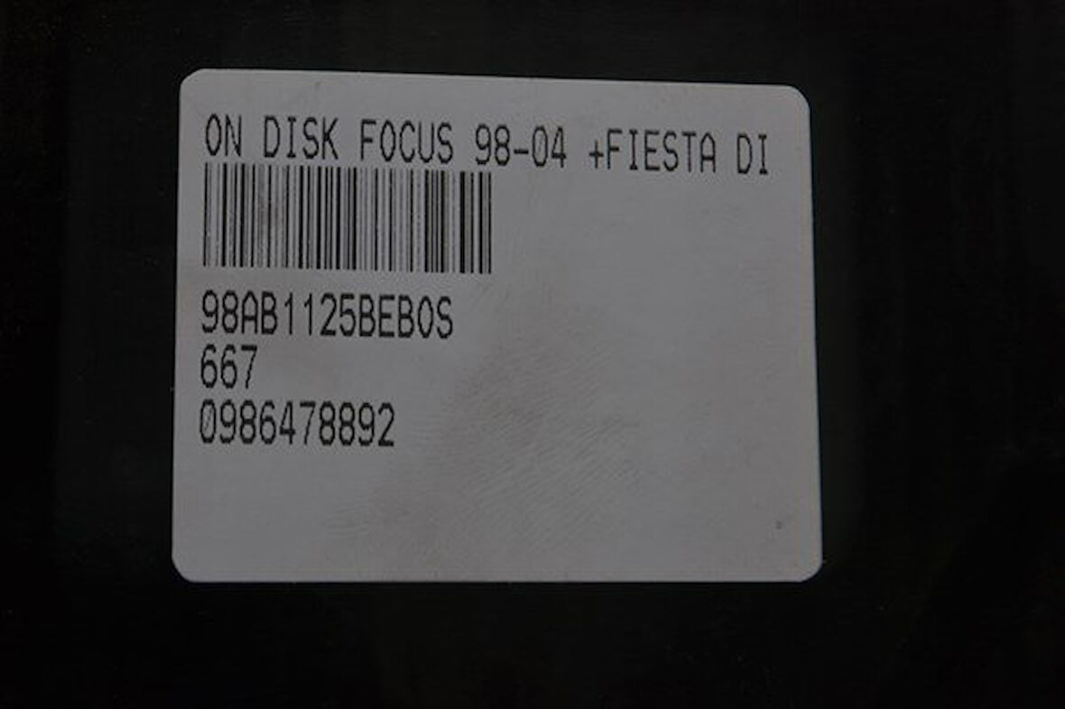  Fiesta Ön Fren Disk (1995-2009) 1.6, 1.4, 1.3, 1.25, 1.4L DURATEC, 1.4 TDCI DURATORG 98AB1125BE