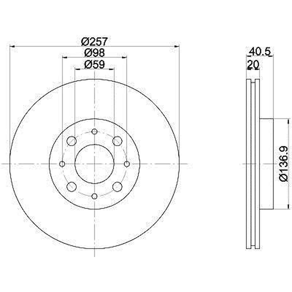 Fiat Palio Ön Fren Disk (1996-2012) 1.4, 1.2, 1.6, 1.3 JTD 46423415