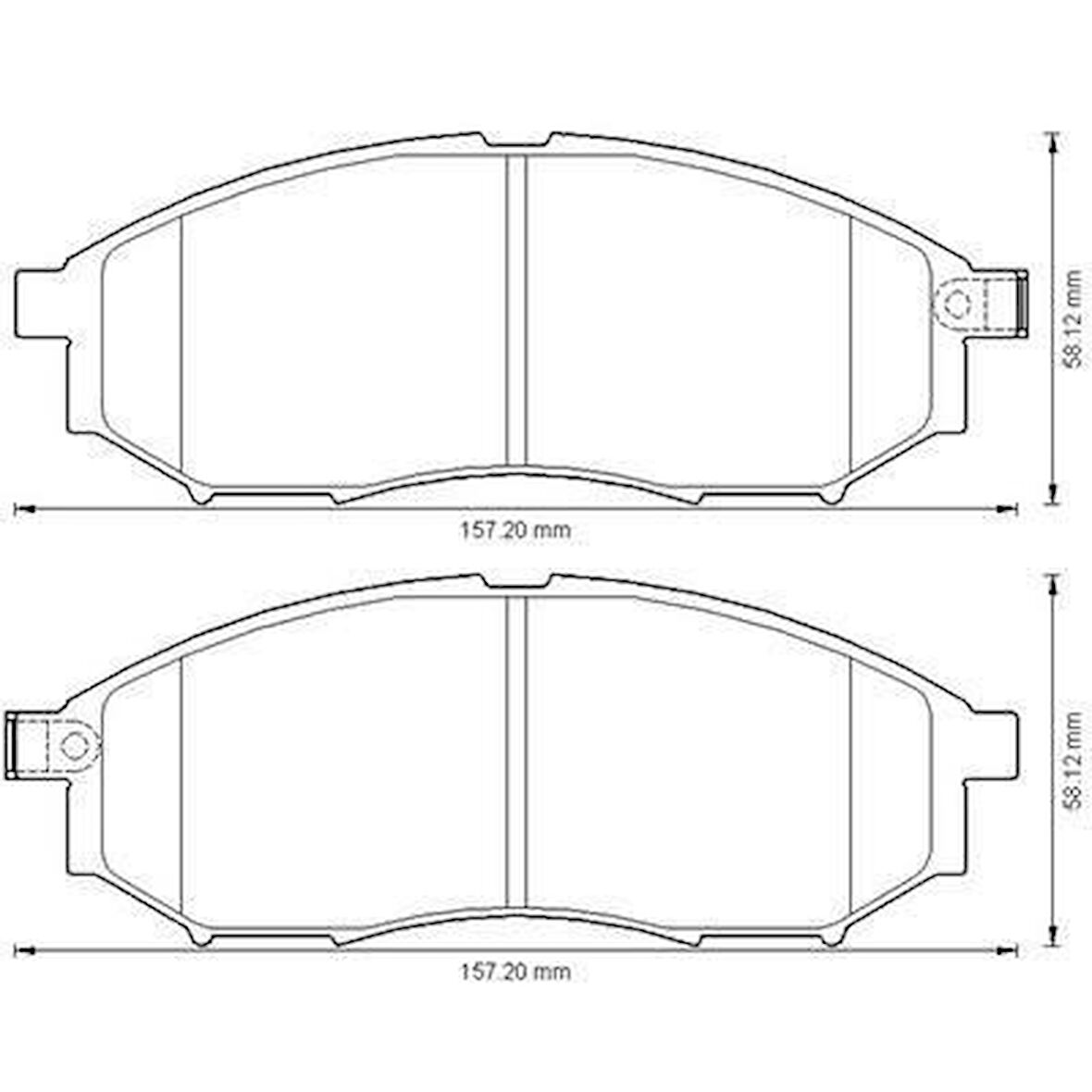 Renault Koleos Ön Fren Balata (2009-2012) 2.0 410600023R