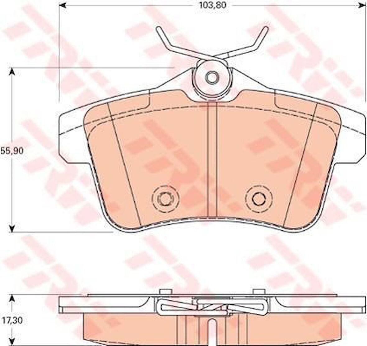Citroen Ds4 Arka Fren Balatasi (2011-2016) 1.6 HDI, 1.6 VTI, 1.6 L THP 1608681680