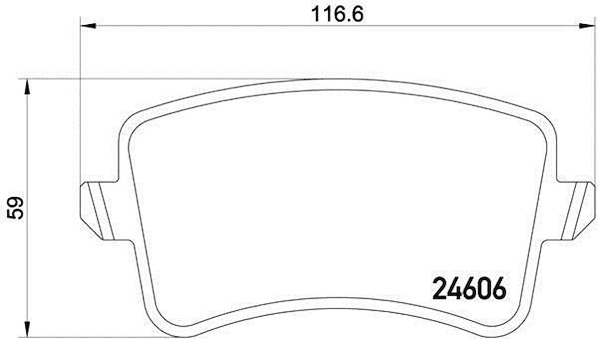 Audi A4 Arka Fren Balatasi (2008-2016) 1.8, 2.0 TDI, 1.8 TFSI, 2.0 TFSI 8K0698451