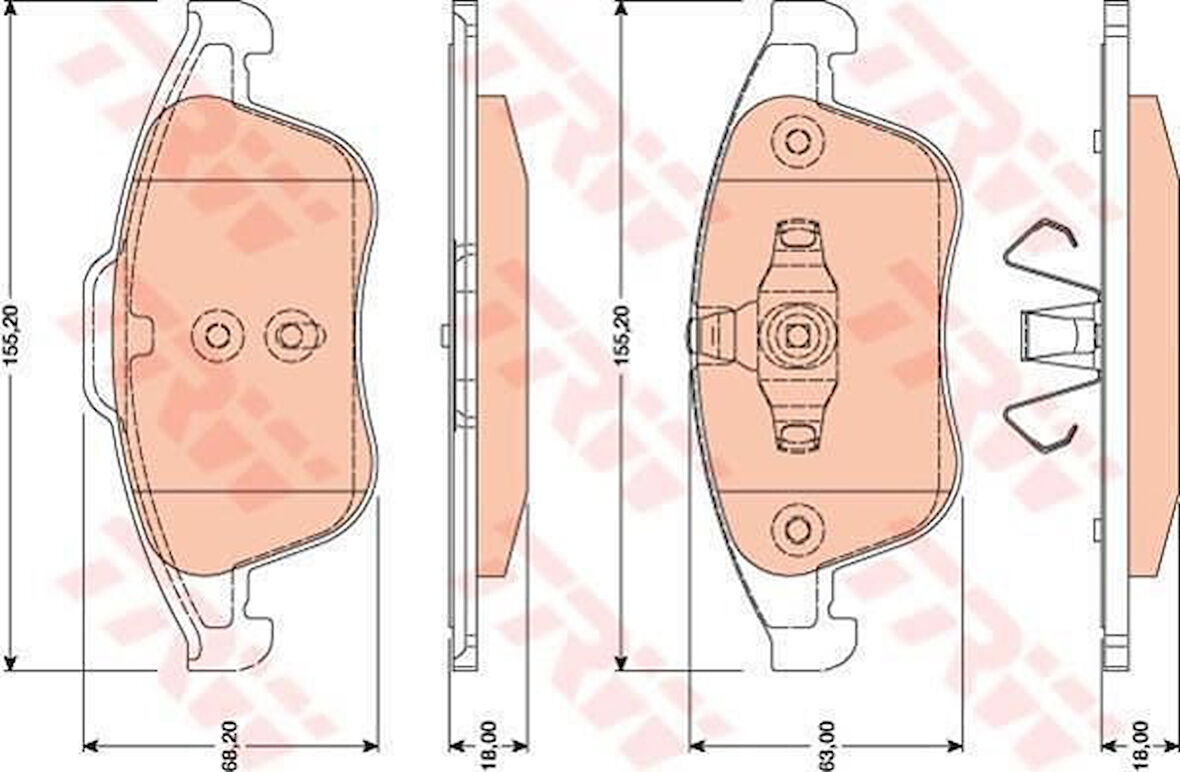 Renault Megane Scenic Ön Fren Balata (2012-2016) 1.5 DCI 440608746R
