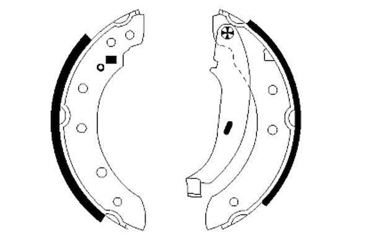 Renault Clio Symbol Arka Fren Balatasi (1998-2013) 1.4, 1.2, 1.5 DCI 7701206962