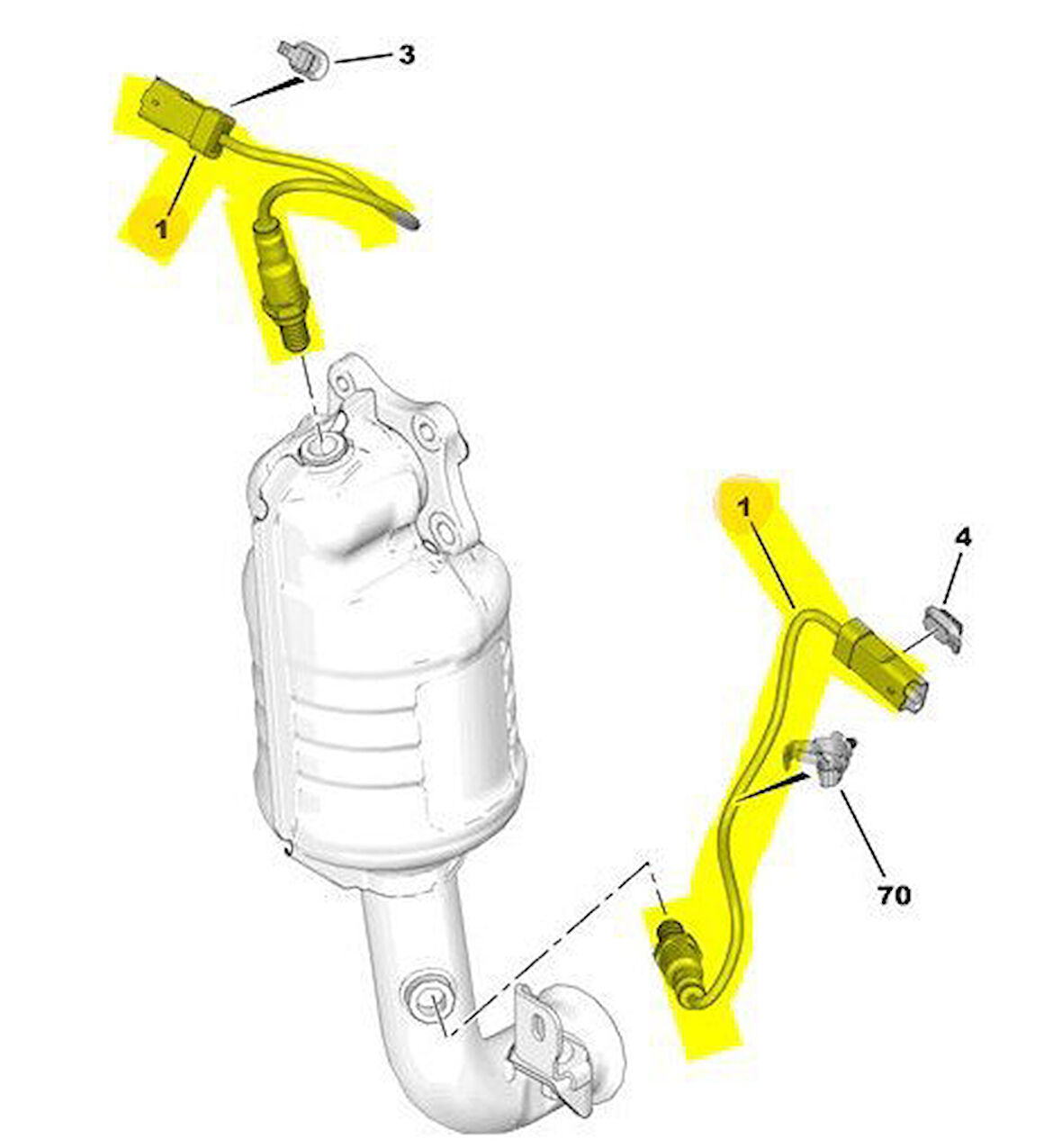 Citroen C4 Oksijen Sensörü (2014-2017) 1.2 VTI 9810634380