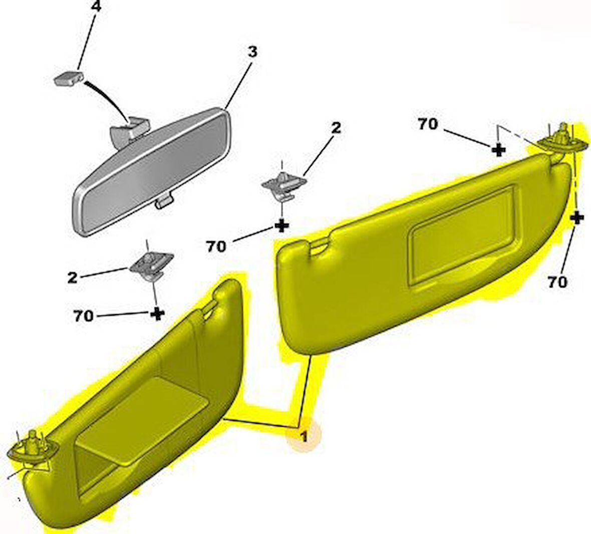 Peugeot 206 Güneşlik (2008-2013) 1.4, 1.4 HDI 816315