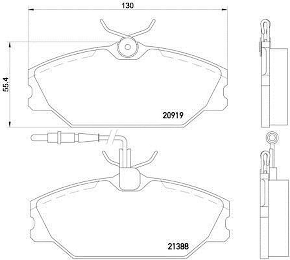 Renault Clio Ön Fren Balata (2001-2005) 2.0 7701209077