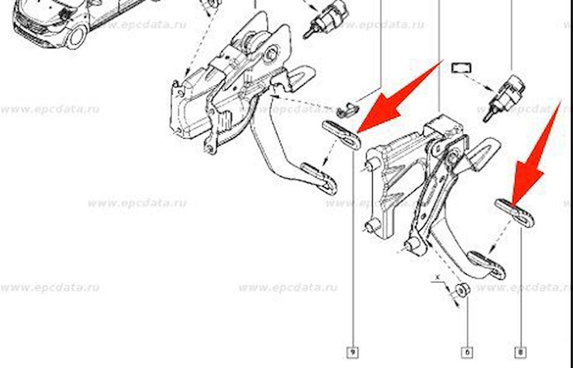 Renault Clio Debriyaj Pedal Lastiği (2013-2022) 0.9, 1.2, 1.5 DCI 465310981R