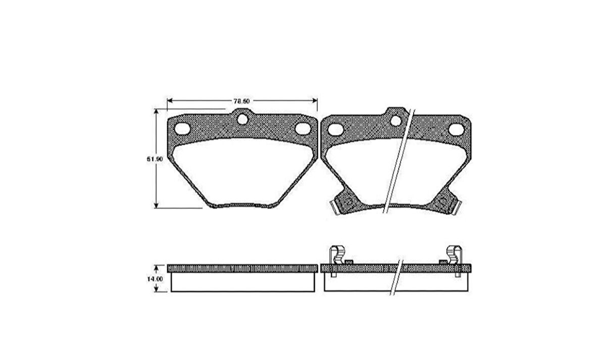 Toyota Yaris Arka Fren Balatasi (1999-2005) 1.3 0446620090