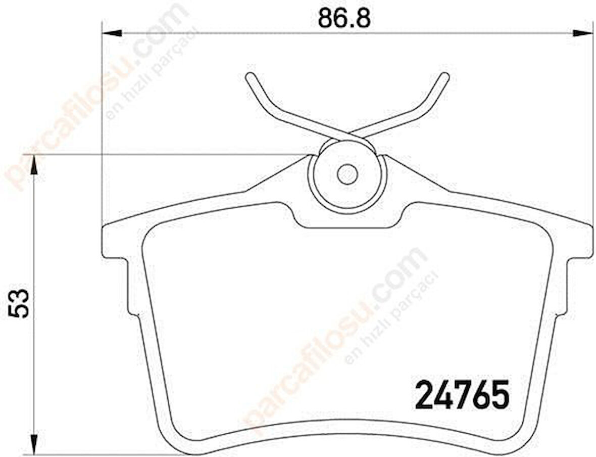 Citroen Berlingo Arka Fren Balatasi (2008-2019) 1.6 HDI 1616872580