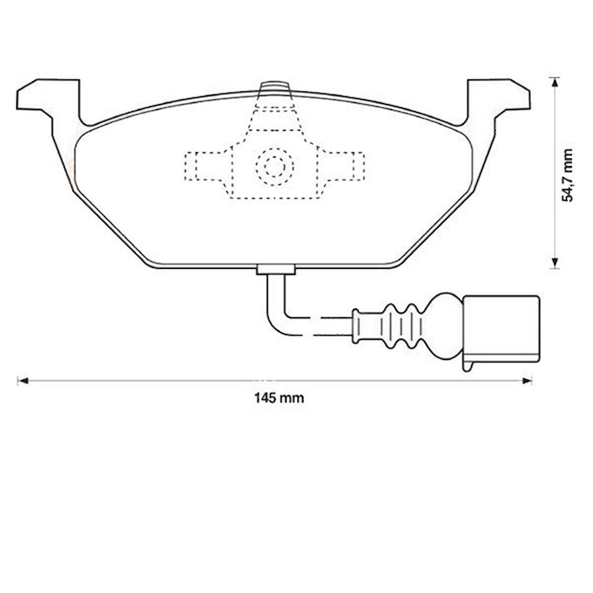 Audi A1 Ön Fren Balata (2010-2015) 1.6 TDI 1K0698151D