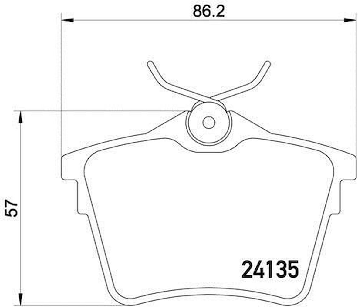 Citroen C5 Arka Fren Balatasi (2008-2015) 1.6 HDI, 2.0 HDI, 1.6 L THP 425326