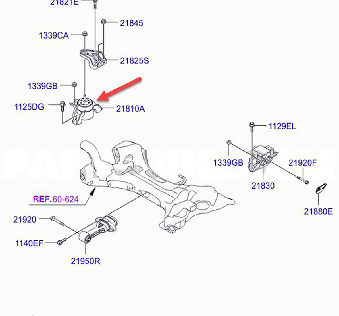 Hyundai İ20 Motor Takoz Sağ (2015-2018) 1.4 CRDI 21810C8400