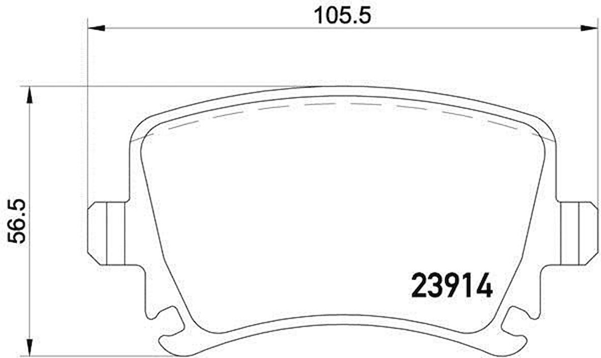 Seat Leon Arka Fren Balatasi (2013-2016) 2.0 1K0698451D