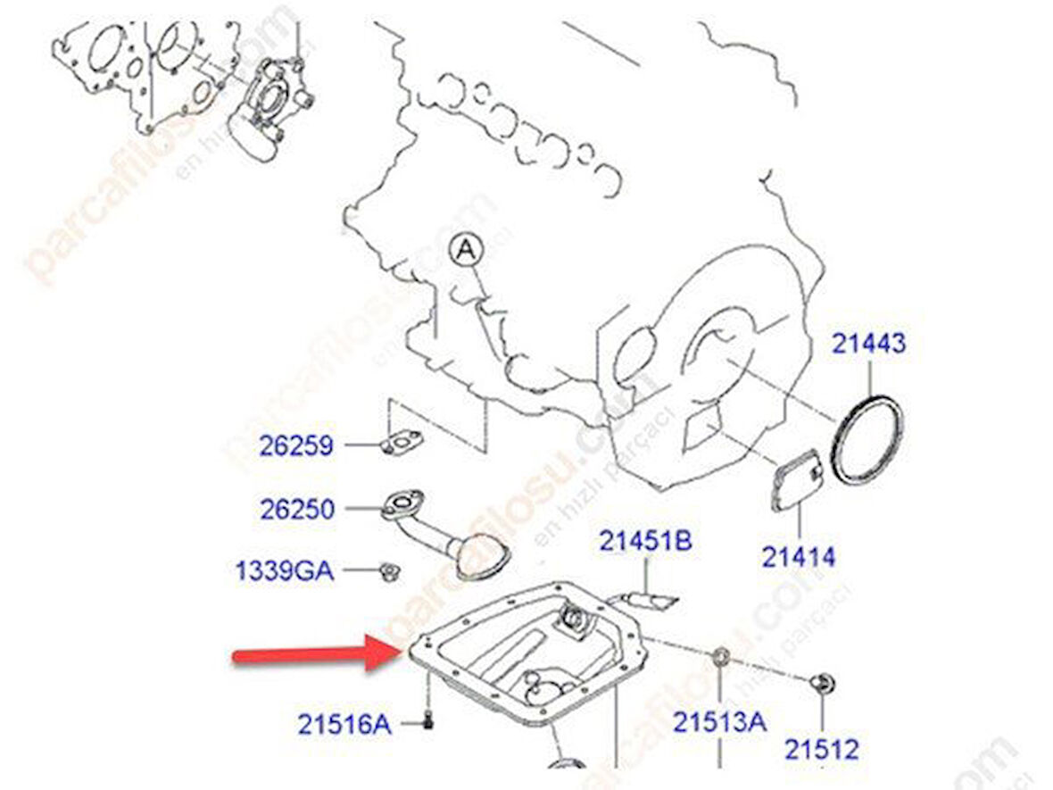 Hyundai İ30 Yağ Karteri (2013-2016) 1.6, 1.6 GDI 215102B030